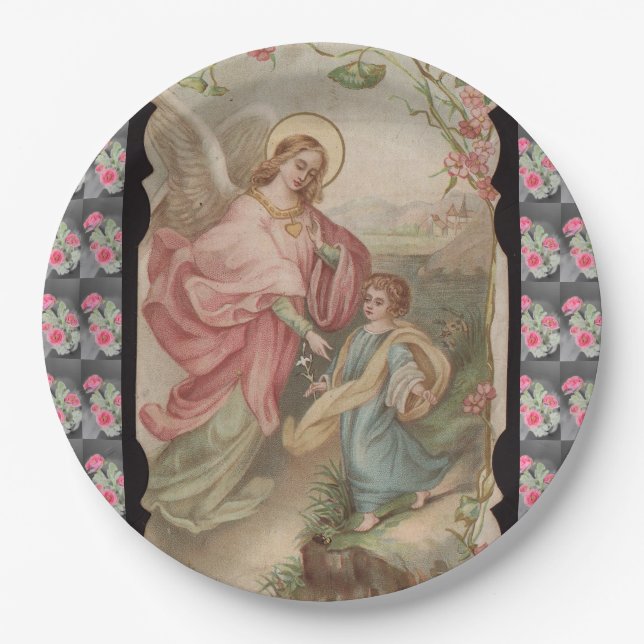 Angels Angeles paper plate (Front)
