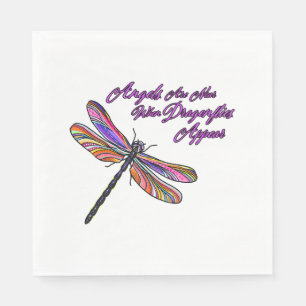 Angels Appear When Dragonflies Are Near - Napkins