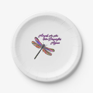 Angels Appear When Dragonflies Are Near - Paper Plates