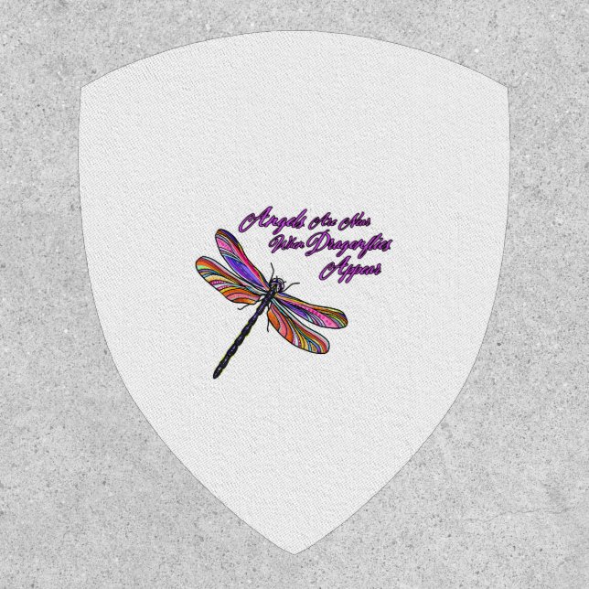 Angels Appear When Dragonflies Are Near - Patch (Front)