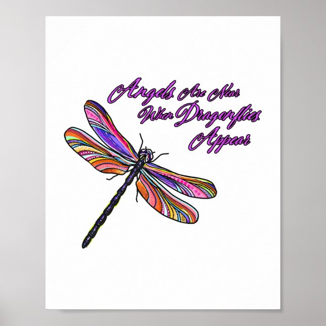 Angels Appear When Dragonflies Are Near - Poster (Front)