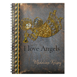 Angels are everywhere this season Monogram Notebook