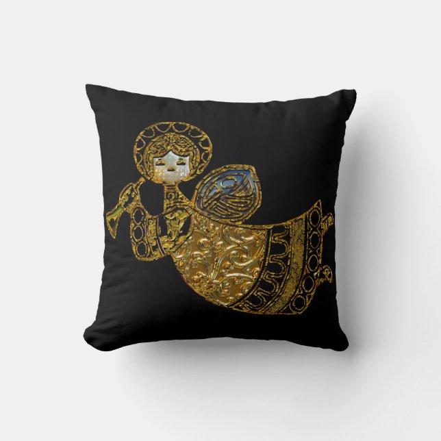 Angels are Everywhere this Season Throw Pillow (Front)