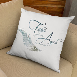 Angels Are Near - Loving Memory Sympathy Gift Throw Pillow