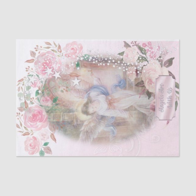 Angels Are With Us Tissue Paper (Front)