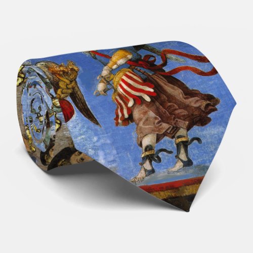 Angels Assumption and Annunciation by Lippi Blue Neck Tie