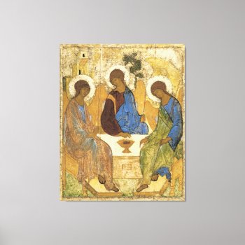 Angels At Mamre Trinity Canvas Print by justcrosses at Zazzle