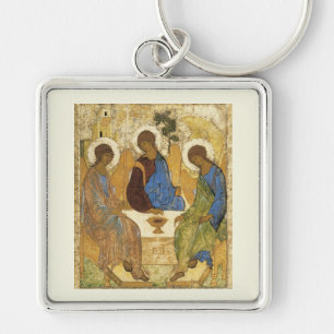 Angels At Mamre Trinity Keychain