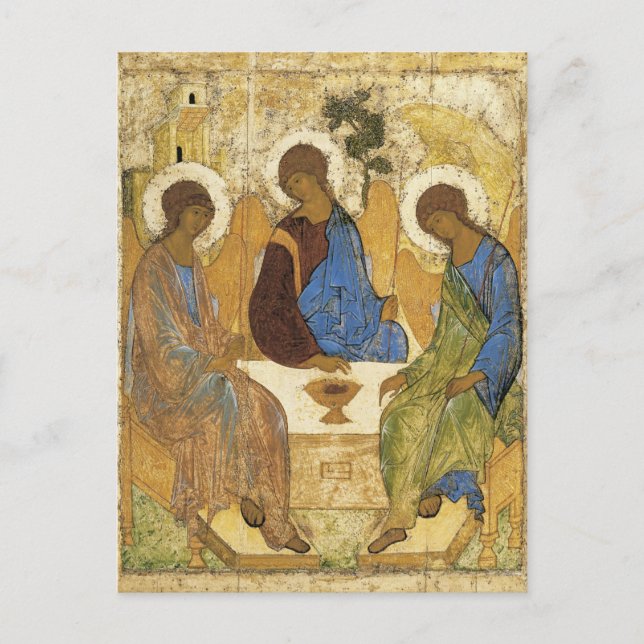 Angels At Mamre Trinity Postcard (Front)