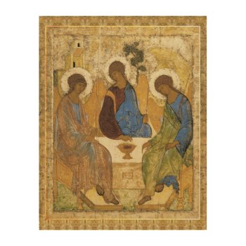 Angels At Mamre Trinity Wood Wall Decor by justcrosses at Zazzle