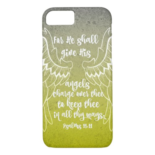 Angels Bible Verse iPhone 87 Case