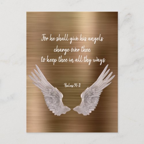 Angels Bible Verse Postcard