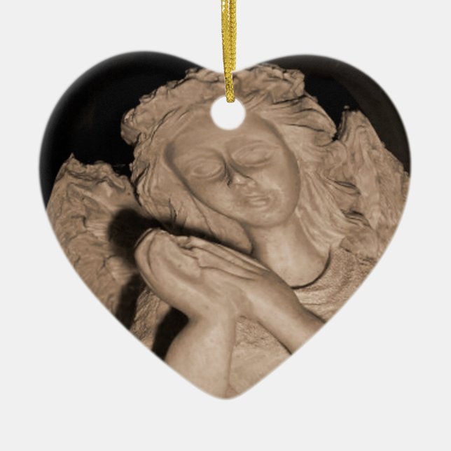 Angels Blessings Ceramic Ornament (Front)