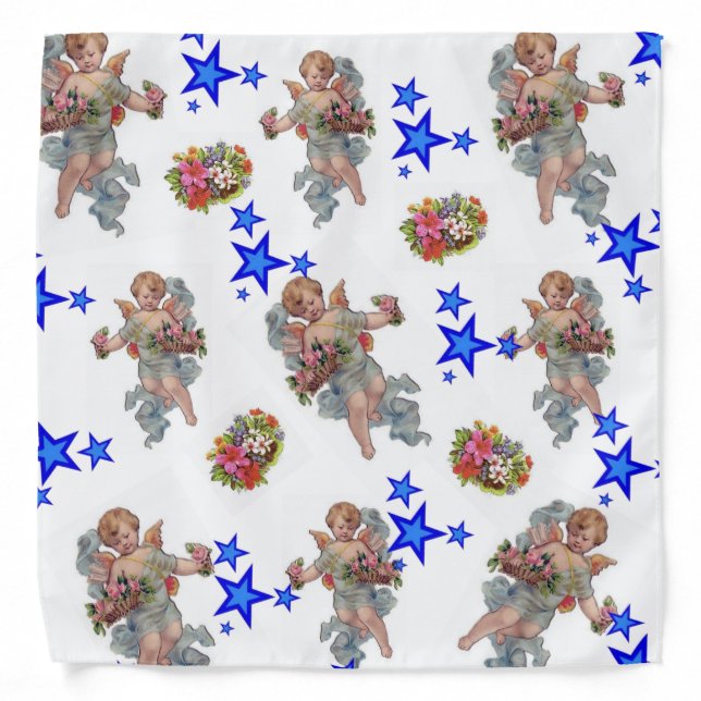 Angels Blue Stars Bandana (Front)