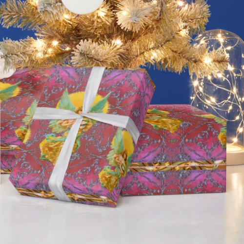 Angels Bringing Good News Holiday Wrapping Paper