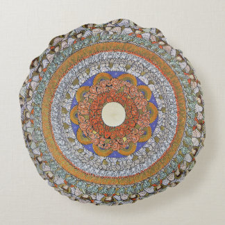 Angels by Hildegard von Bingen Round Pillow