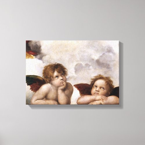 Angels by Raphael from the Sistine Madonna Canvas Print