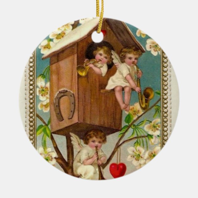 Angels Ceramic Ornament (Front)