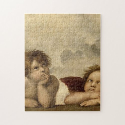 Angels Cherubs Raphael Santi Sistine Madonna Sweet Jigsaw Puzzle