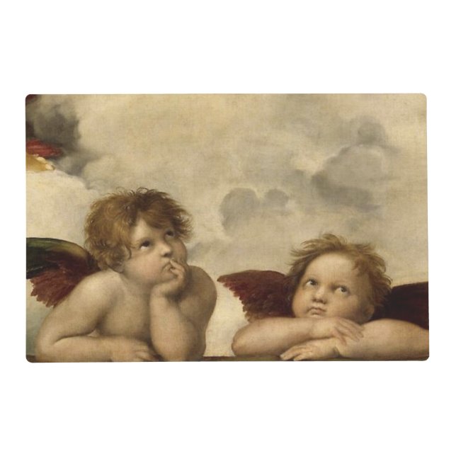 Angels Cherubs Raphael Santi Sistine Madonna Sweet Placemat (Front)