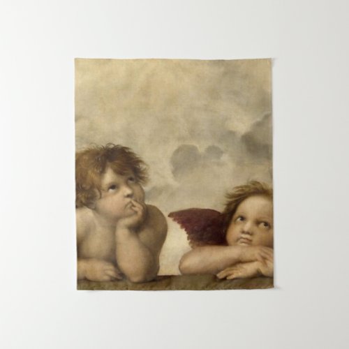 Angels Cherubs Raphael Santi Sistine Madonna Sweet Tapestry