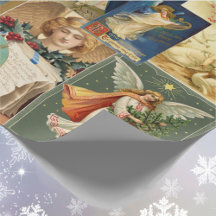 Angels Christmas Victorian Cards Pretty Poses