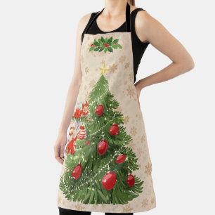 Angels Decorating the Christmas Tree Apron