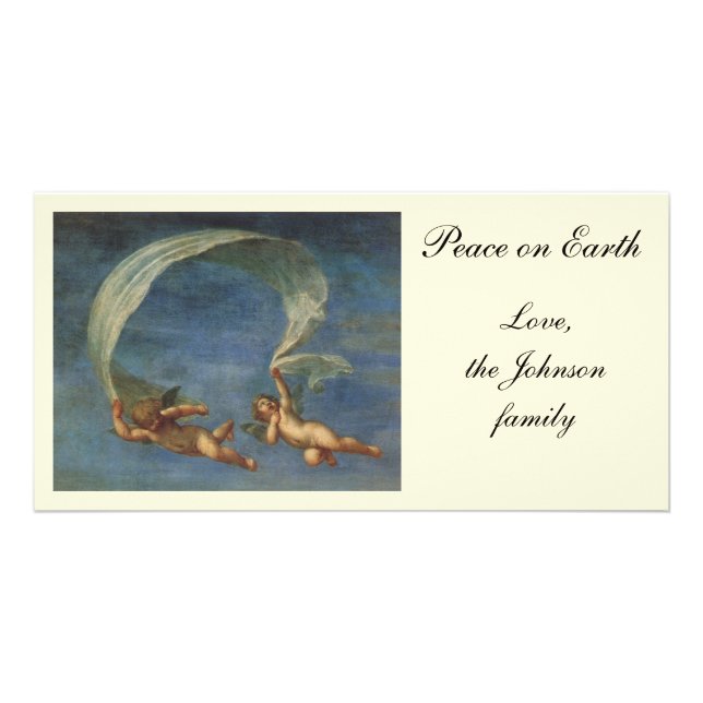 Angels Detail from Adonis Led by Cupids by Albani Card (Front)