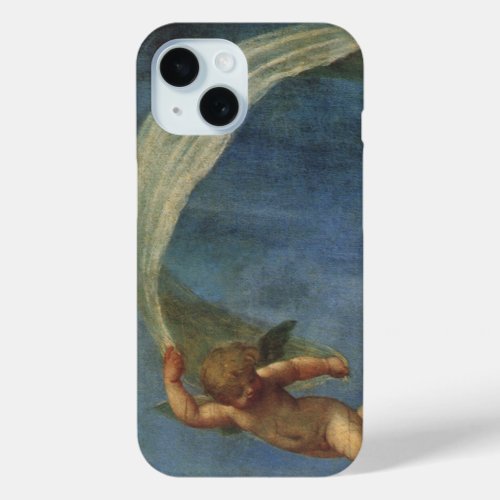 Angels Detail from Adonis Led by Cupids by Albani iPhone 15 Case