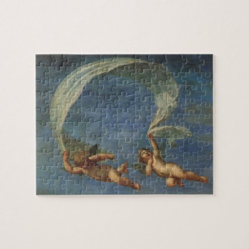 Angels Detail from Adonis Led by Cupids by Albani Jigsaw Puzzle