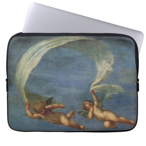 Angels Detail from Adonis Led by Cupids by Albani Laptop Sleeve