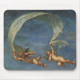 Angels Detail from Adonis Led by Cupids by Albani Mouse Pad