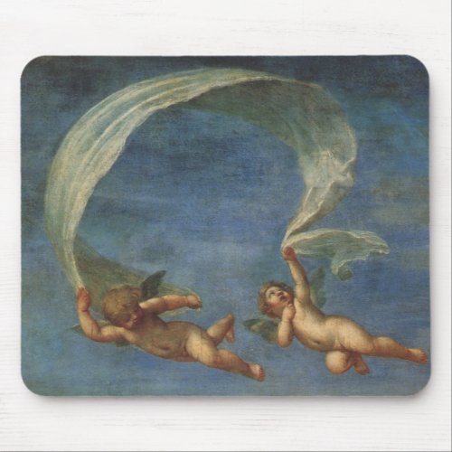 Angels Detail from Adonis Led by Cupids by Albani Mouse Pad
