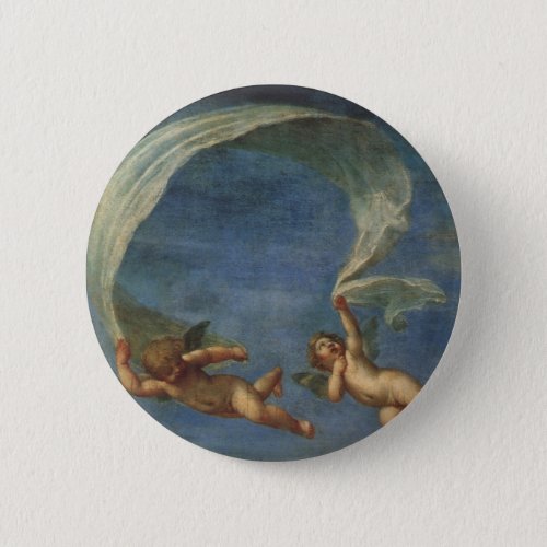 Angels Detail from Adonis Led by Cupids by Albani Pinback Button