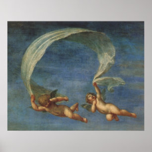 Angels Detail from Adonis Led by Cupids by Albani Poster