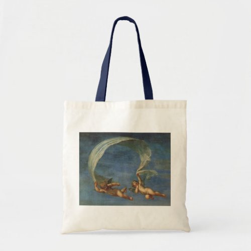 Angels Detail from Adonis Led by Cupids by Albani Tote Bag