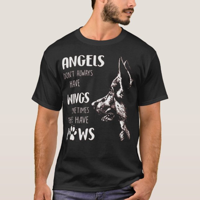 ANGELS DON'T ALWAYS HAVE WINGS SOMETIMES THEY HAVE T-Shirt (Front)