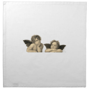 Angels Engel - Madonna Sixtina - Raphael - Raffael Cloth Napkin