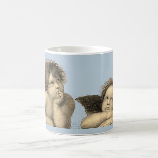 Angels Engel - Madonna Sixtina - Raphael - Raffael Coffee Mug (Center)