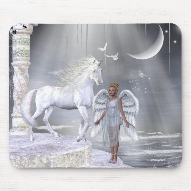 Angels Fae Unicorns Mousepad (Front)