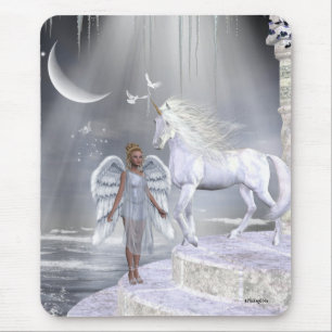 Angels Fae Unicorns Mousepad