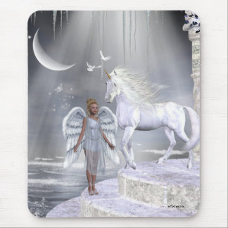 Angels Fae Unicorns Mousepad
