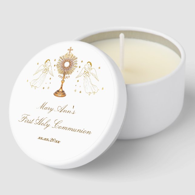 angels First Communion Mini Candle Favors (Corner)