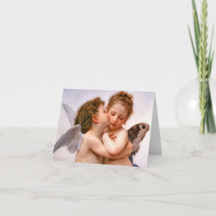 Angels First Kiss, Bouguereau Card
