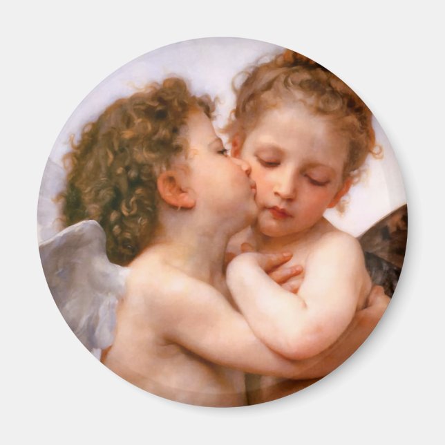 Angels First Kiss, Bouguereau Magnet (Front)