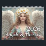 Angels & Flowers 2026 Calendar<br><div class="desc">This charming angels calendar / cherubs calendar / guardian angels calendar (or in German: Engelkalender) is designed to bring romance, spiritual inspiration, and joy all year round. Each month features adorable angels in bright colors, radiating warmth, positivity, and a touch of romantic charm. A perfect blend of modern art, romantic...</div>