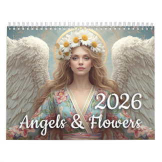 Angels & Flowers 2026 Calendar