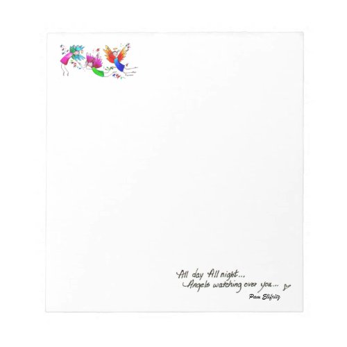 Angels Flying Happily All Day Watercolor Sketch Notepad