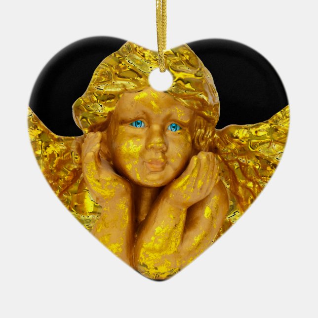 Angels for Christmas Ceramic Ornament (Front)