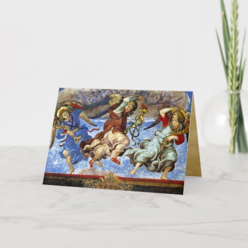  Angels From Assumption and Annunciation by Lippi Holiday Card